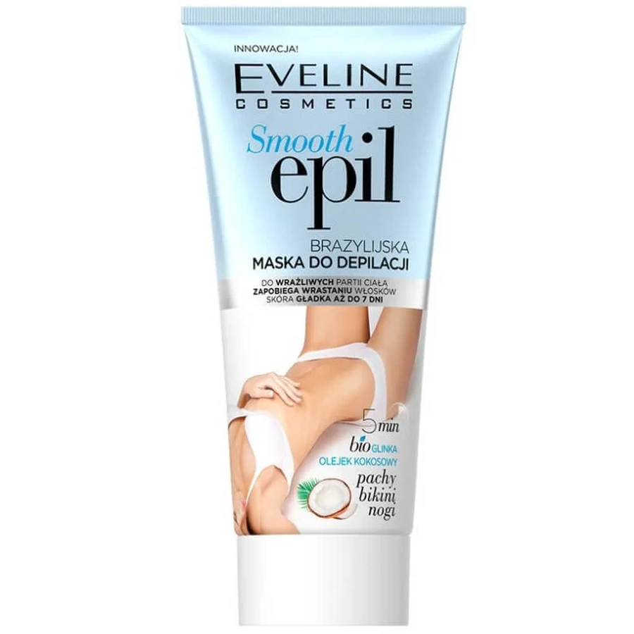 Eveline Cosmetics Smooth Epil, Braziliaans masker voor het ontharen van gevoelige lichaamsdelen, 175 ml