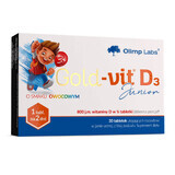 Olimp Gold-Vit D3 Junior, vitamine D 800 IE, fruitsmaak, 30 tabletten