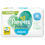 Pampers Harmonie Aqua, șervețele umede, 3 x 48 buc