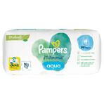 Pampers Harmonie Aqua, șervețele umede, 3 x 48 buc