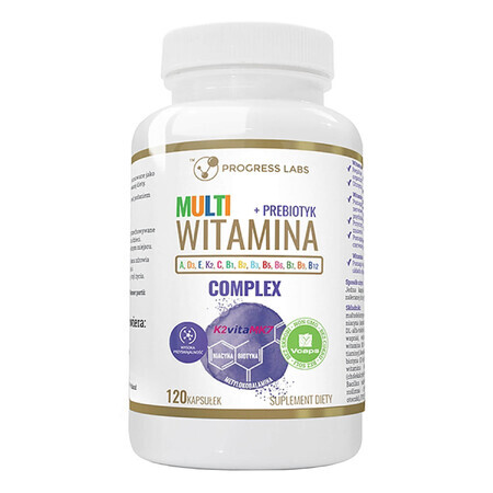 Complejo multivitamínico Progress Labs, 120 cápsulas