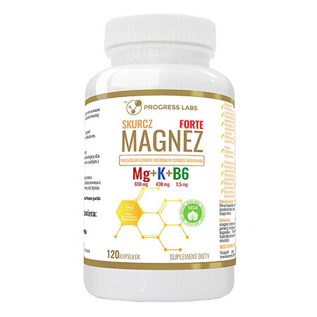 Progress Labs Magnesium Shrink Forte, 120 gélules