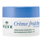 Nuxe Creme Fraiche de Beaute, crema idratante ricca 48h, pelle secca, 50 ml