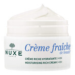 Nuxe Creme Fraiche de Beaute, crema idratante ricca 48h, pelle secca, 50 ml