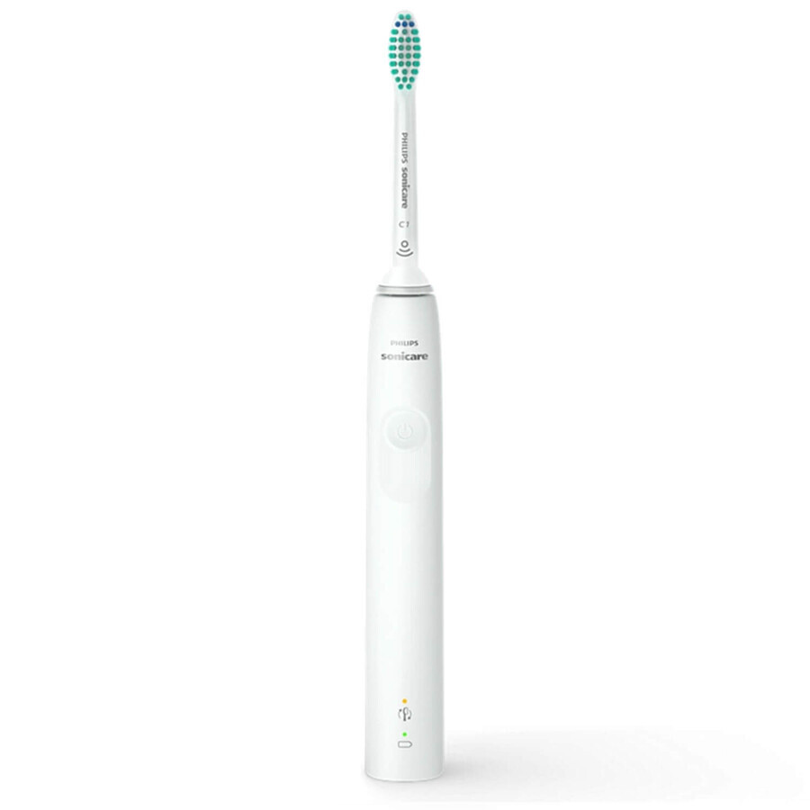 Philips Sonicare 3100 Series, brosse à dents sonique avec étui, HX3673/13, blanc, 1 pièce