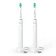 Philips Sonicare 3100-serie, sonische tandenborstel, HX3675/13, wit, 2 stuks