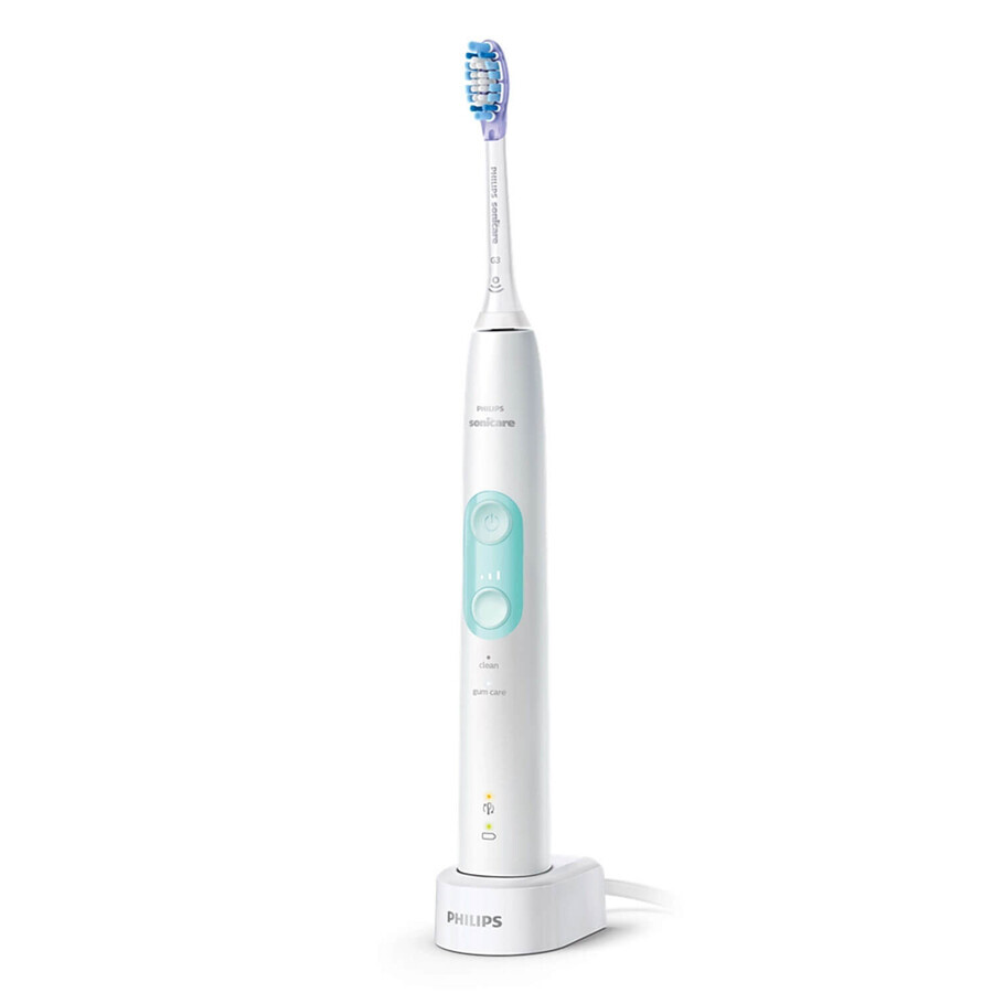 Philips Sonicare ProtectiveClean 4700, spazzolino sonico con custodia, HX6483/52, bianco, 1 pezzo