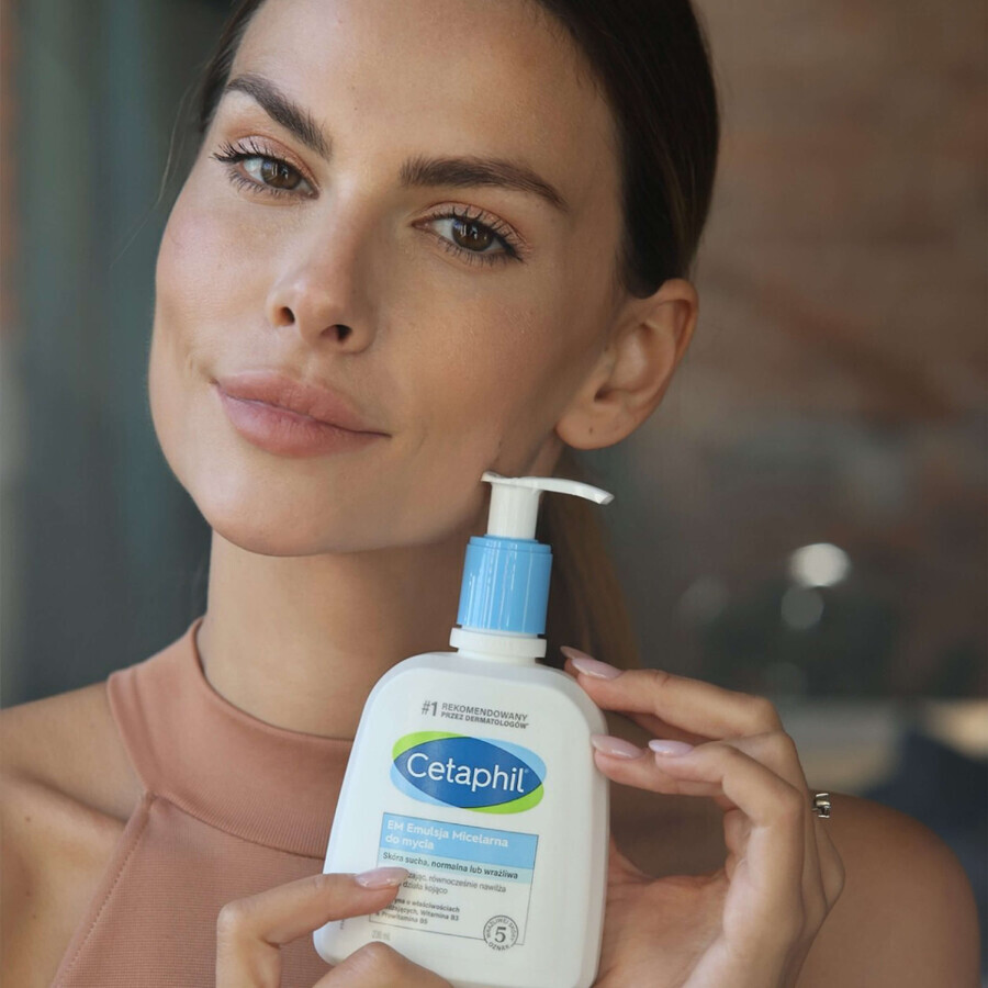 Cetaphil EM, Micellaire emulsie voor de gevoelige huid, voor het hele gezin, 236 ml