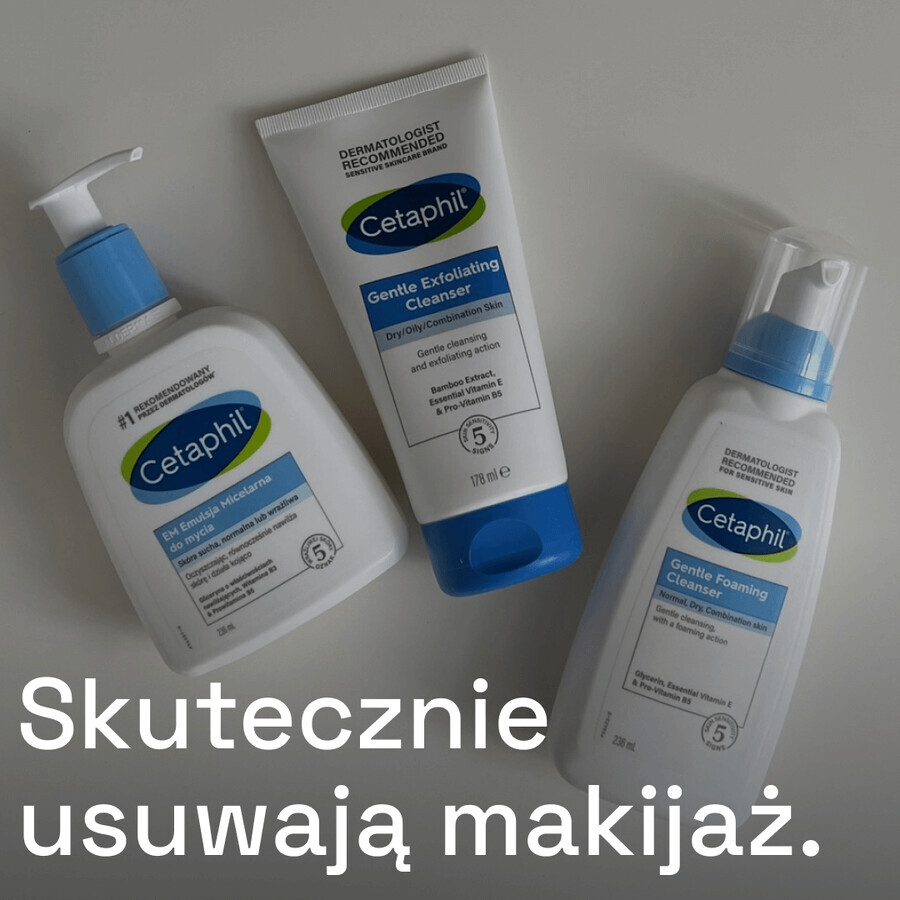 Cetaphil EM, Micellaire emulsie voor de gevoelige huid, voor het hele gezin, 250 ml