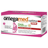 Omegamed Optima Forte DHA uit algen voor vrouwen in het tweede en derde trimester van de zwangerschap en zogende moeders, 60 capsules