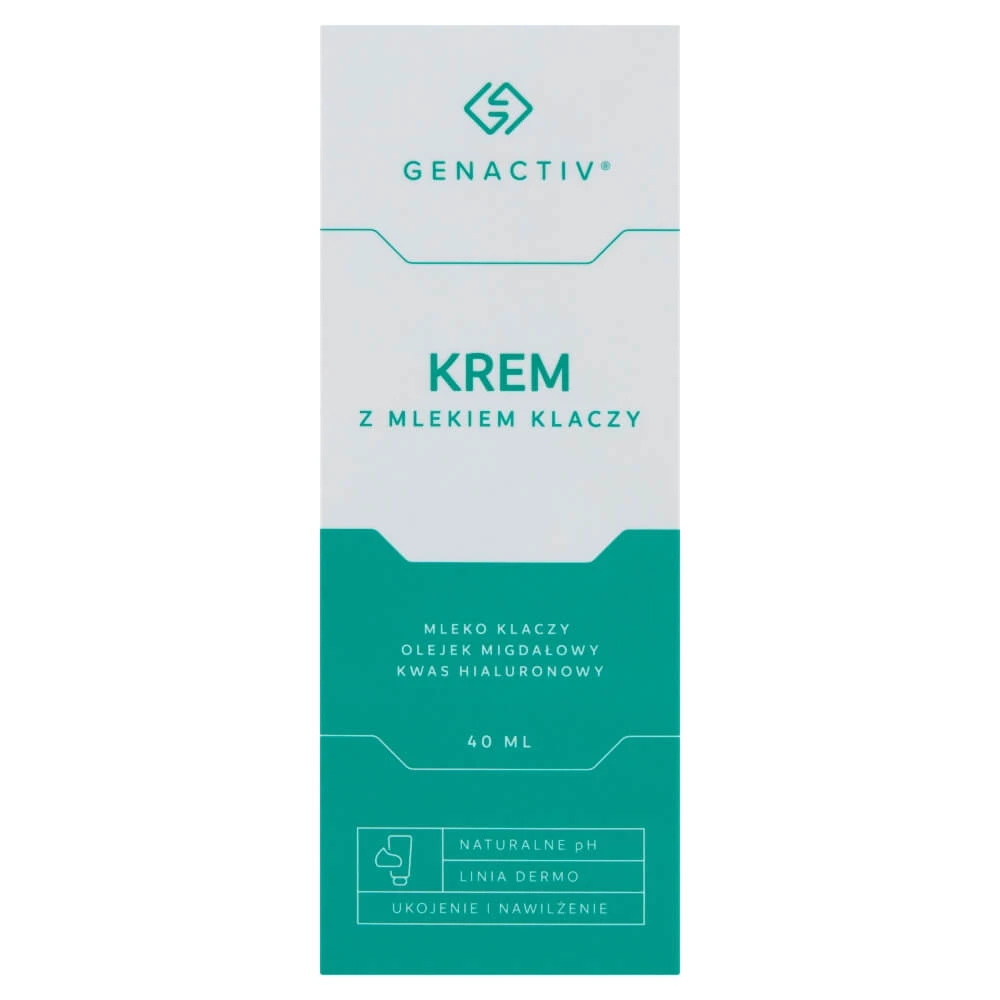 Genactiv, gezichtscrème op basis van paardenmelk, 40 ml