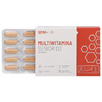 SEMA Lab Multivitamine Senior D3, 60 filmomhulde tabletten