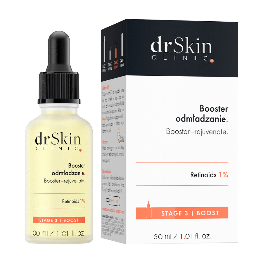 DrSkin Clinic, booster per il viso, ringiovanimento, retinoidi 1%, 30 ml