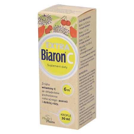 Biaron C Extra, druppels voor volwassenen, kinderen en baby's vanaf 6 maanden, 30 ml