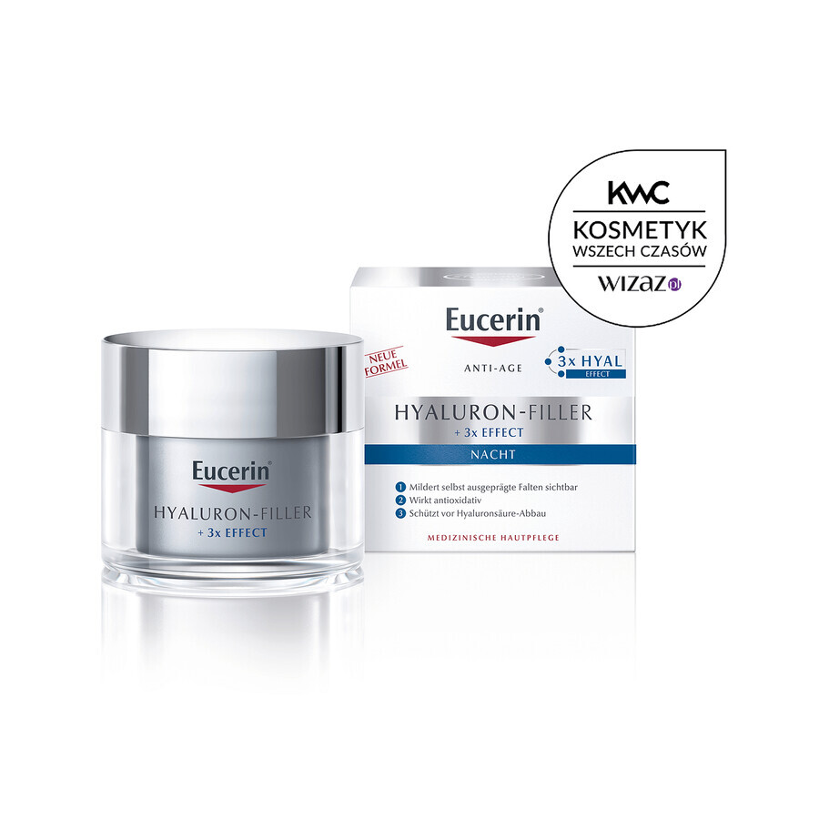 Eucerin Hyaluron-Filler, anti-rimpel nachtcrème met hyaluronzuur, 50 ml