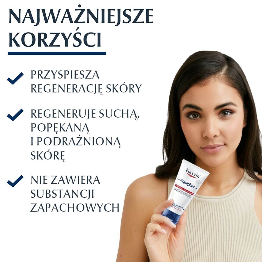 Eucerin Aquaphor, Regenerations-Salbe für trockene, rissige und gereizte Haut, 45 ml