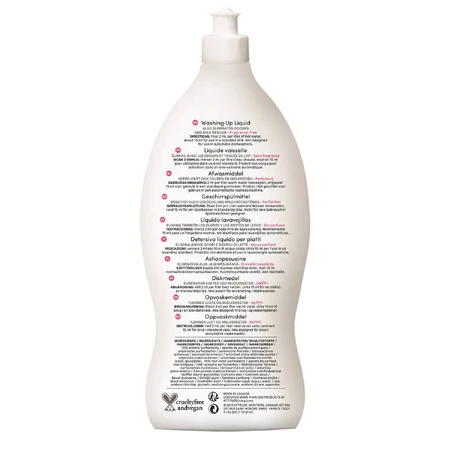 Attitude, liquid for washing bottles and accessories, fragrance-free, 700 ml