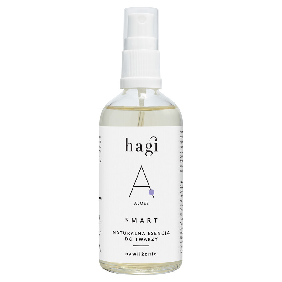 Hagi Smart A, natuurlijke gezichtsessence met aloë vera, Hydratatie, 100 ml