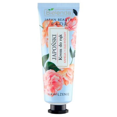 Bielenda Japan Beauty, crème japonaise pour les mains, hydratation, camélia + huile de riz, 50 ml