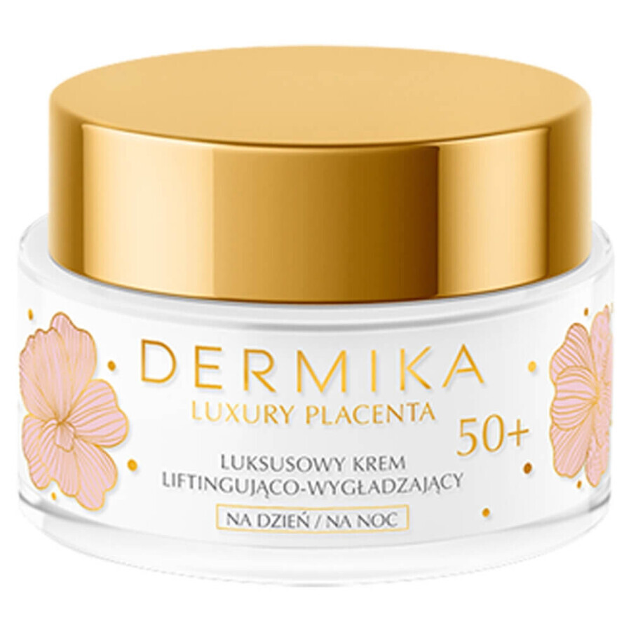 Dermika Luxury Placenta 50+, luxuriöse Lifting- und Glättungscreme, 50 ml