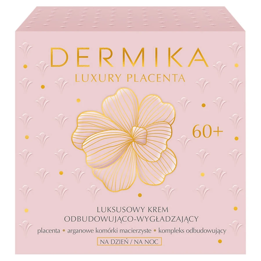 Dermika Luxury Placenta 60+, luxurious reconstruction and smoothing cream, 50 ml