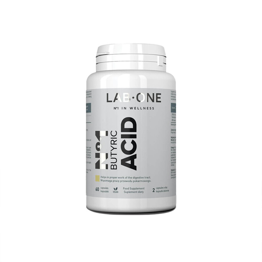 Lab One Butyric acid, sodium butyrate, 60 capsules