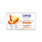 Luxja Creamy &amp; Soft, saponetta cremosa, nutriente, con burro di mandorle e di karité, 90 g