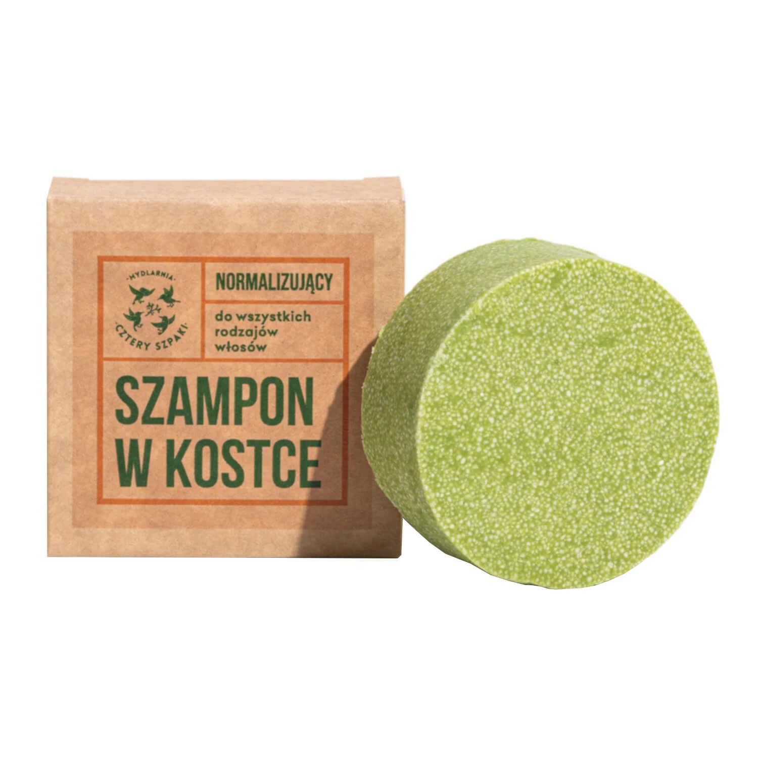 Cztery Szpaki, normaliserende haarshampoo in bar, rozemarijn en mandarijn, 75 g