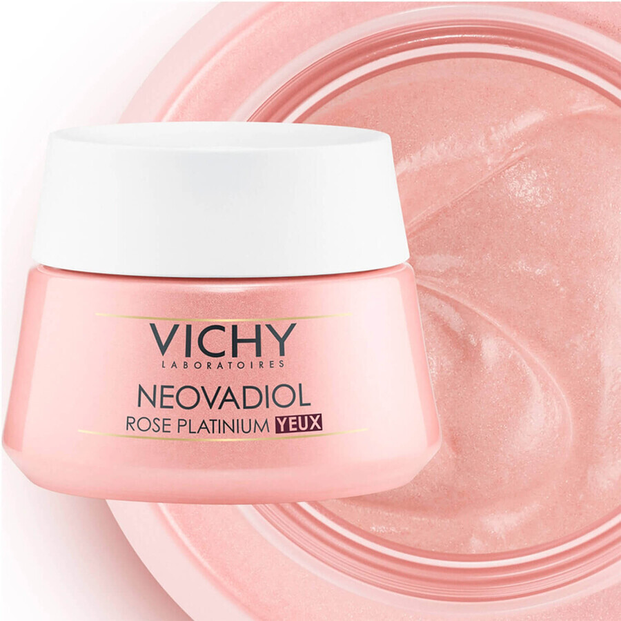 Vichy Neovadiol Rose Platinium, Verzachtende oogcrème voor de rijpere huid, 15 ml