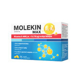 Molekin D3 + K2 Max, vitamine D 4000 IE + vitamine K 110 µg in lijnzaadolie, 75 capsules