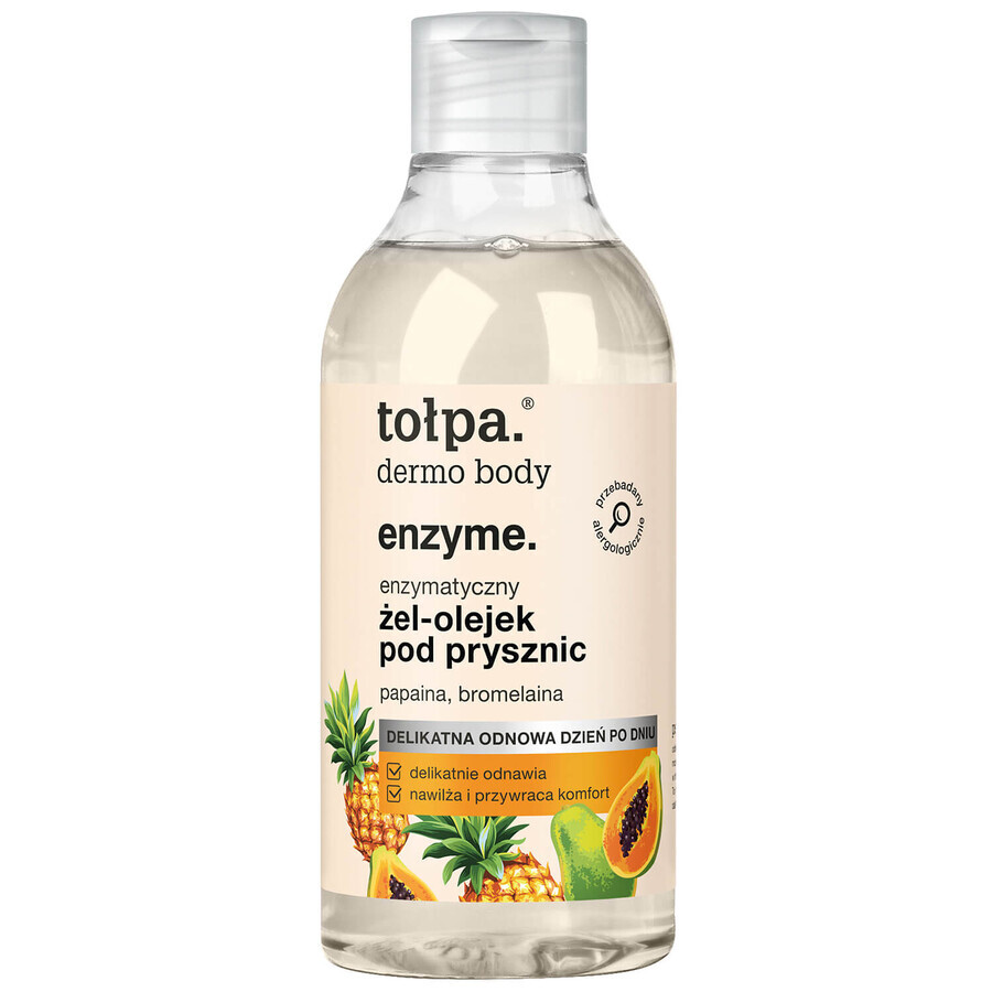 Tolpa Dermo Body Enzyme, Enzymatische douchegel-olie, 300 ml