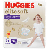 Huggies Elite Soft Pants, diapers, Disney, size 5, 12-17 kg, Mega, 34 pieces