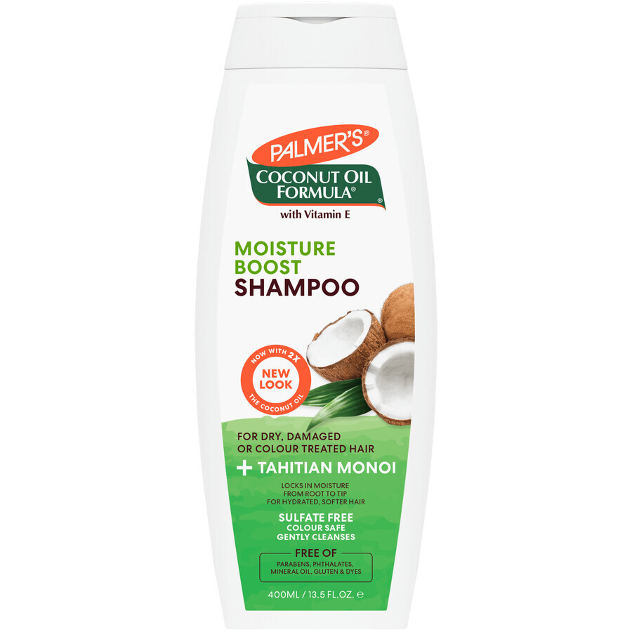 Palmer's Coconut Oil Formula, voedende en hydraterende shampoo op basis van kokosolie, 400 ml