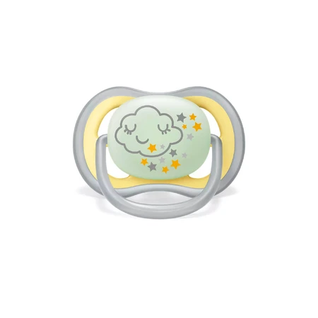 Avent Ultra Air Night, smoczek uspokajający, silikonowy, ortodontyczny, świecący w ciemności, unisex, SCF376/01, po 18 miesiącu, 2 sztuki: ceny i cechy
