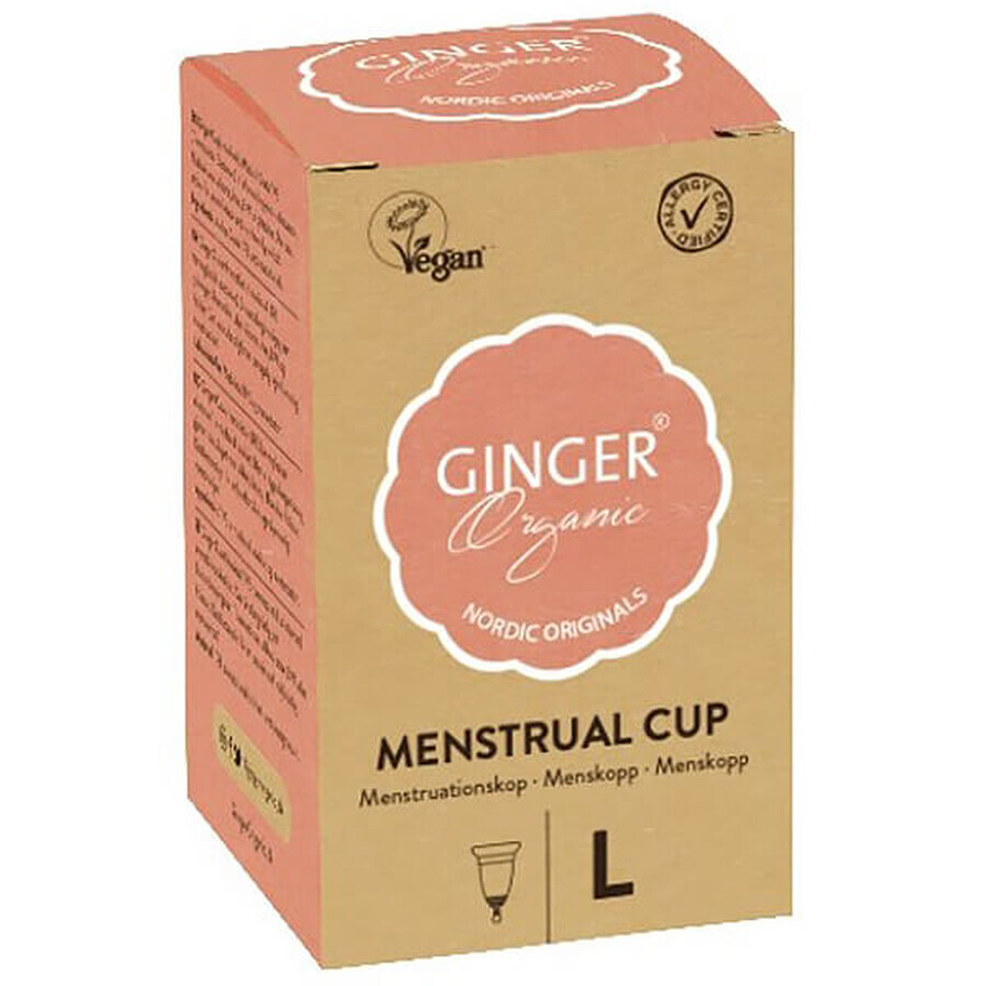 Ginger Organic, menstruatiecup, maat L, 1 stuk