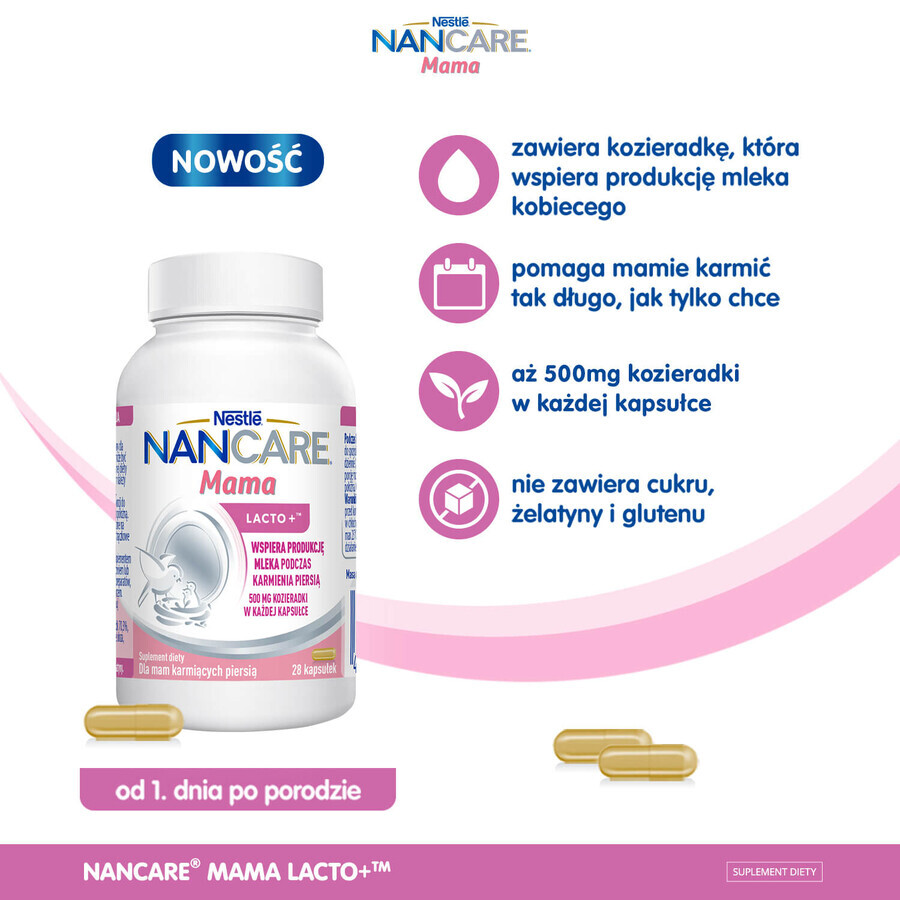 Nestle NANCare Mama Lacto+, 28 capsules