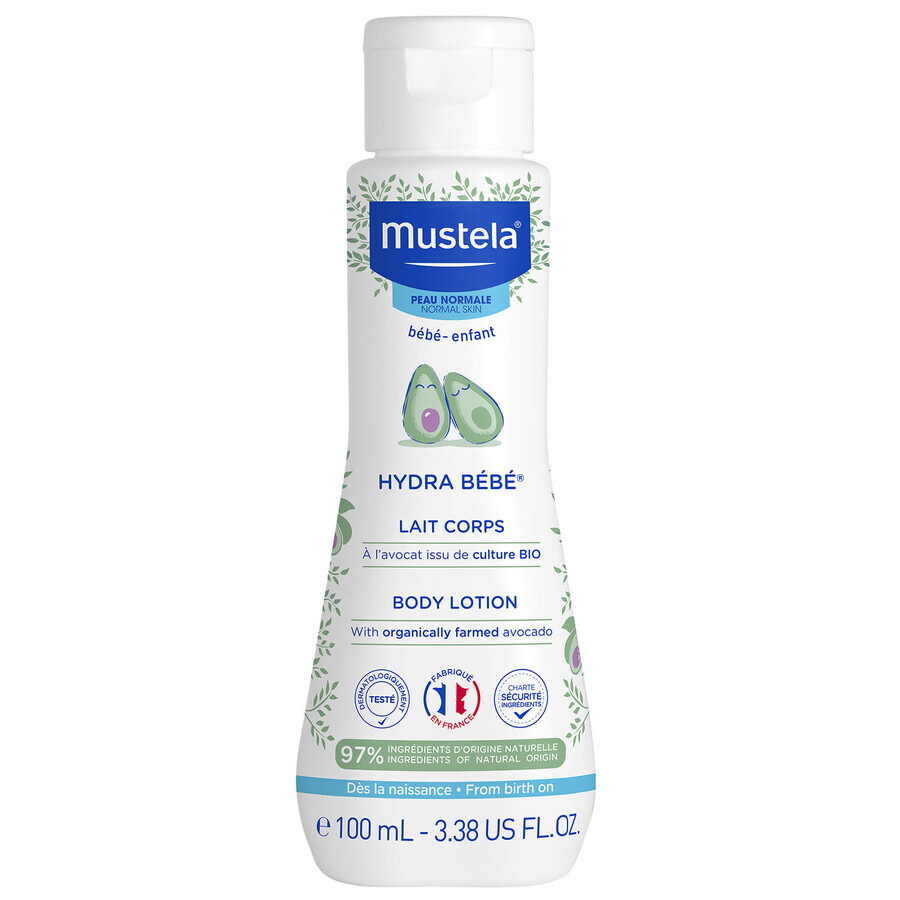 Mustela Bebe Enfant Hydra Bebe, lait corporel, dès la naissance, 100 ml