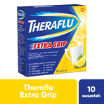 Theraflu Extra Grip 650 mg + 10 mg + 20 mg, polvo para solución oral, 10 sobres