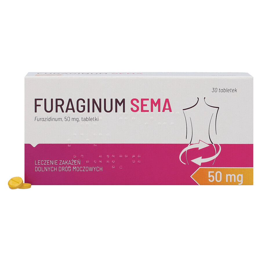 Furaginum SEMA 50 mg, 30 tabletten