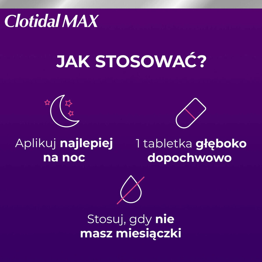 Clotidal Max 500 mg, 1 vaginale tablet