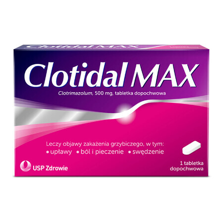 Clotidal Max 500 mg, 1 vaginale tablet