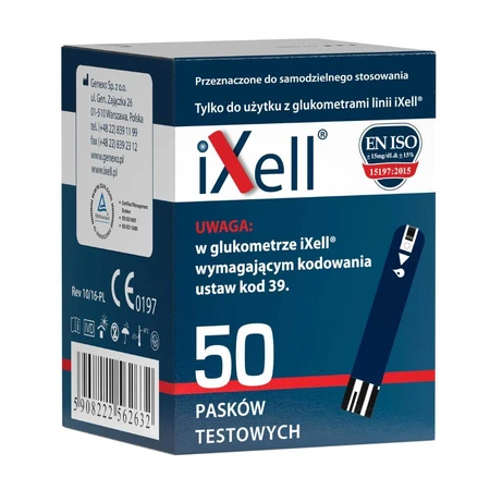 iXell, bandelettes réactives, 50 unités