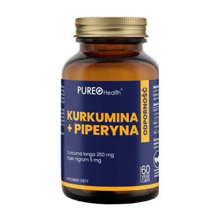 Pureo Health Curcumin + Piperin, 60 pflanzliche Kapseln