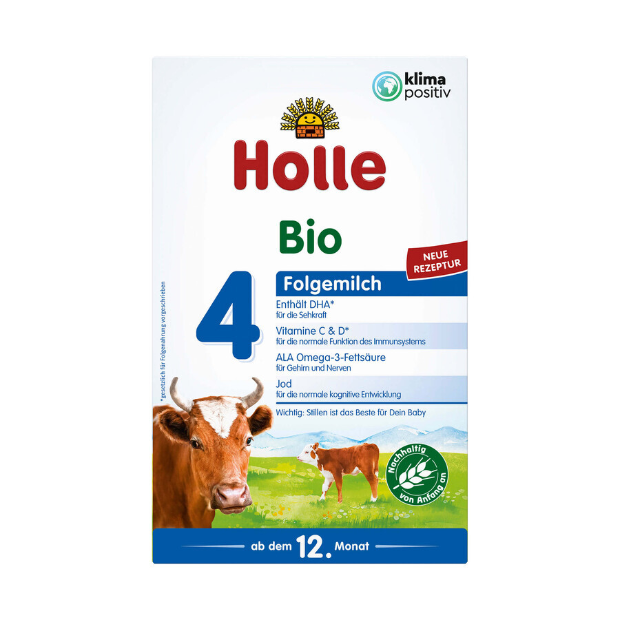 Holle Bio 4, Latte di proseguimento, da 12 mesi, 600 g