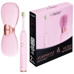 Vitammy Symphony &amp; Siliko set, brosse à dents sonique + brosse visage, rose