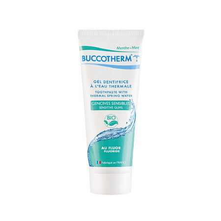 Organic toothpaste for sensitive gums with mint flavour, with fluoride, 75 ml, Buccotherm