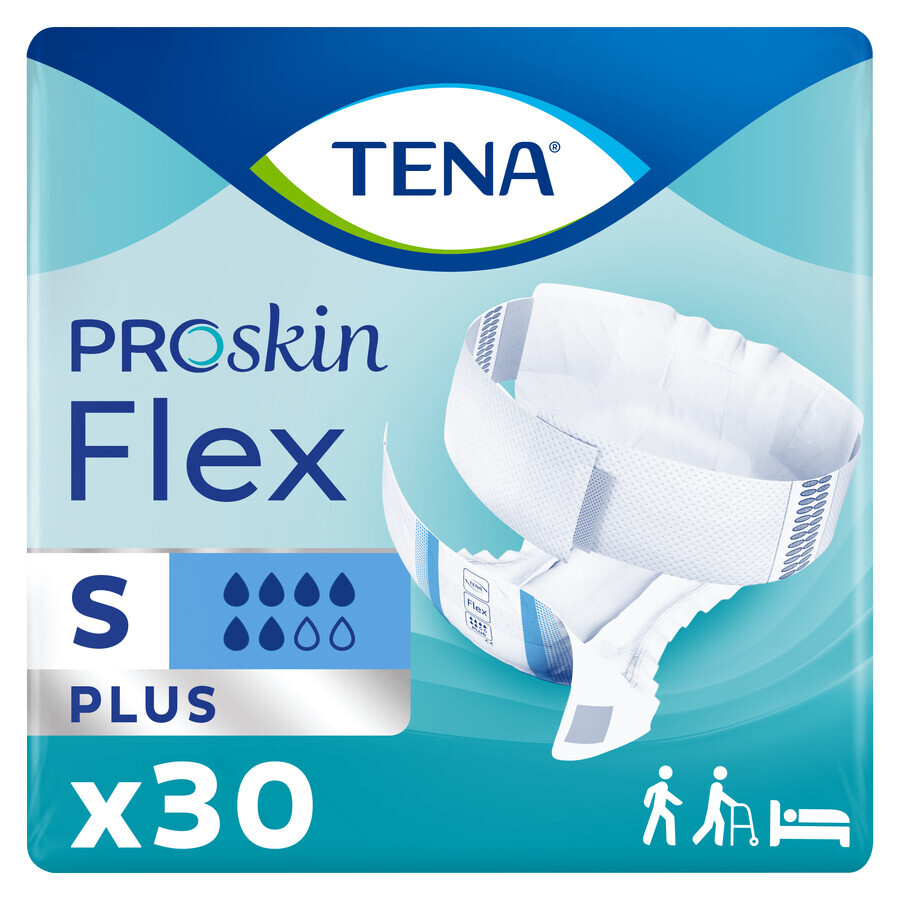 Tena Flex ProSkin, luiers, maat S, 61-87 cm, Plus, 30 stuks