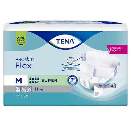 Tena Flex ProSkin, couches, taille M, 71-102 cm, Super, 30 pcs