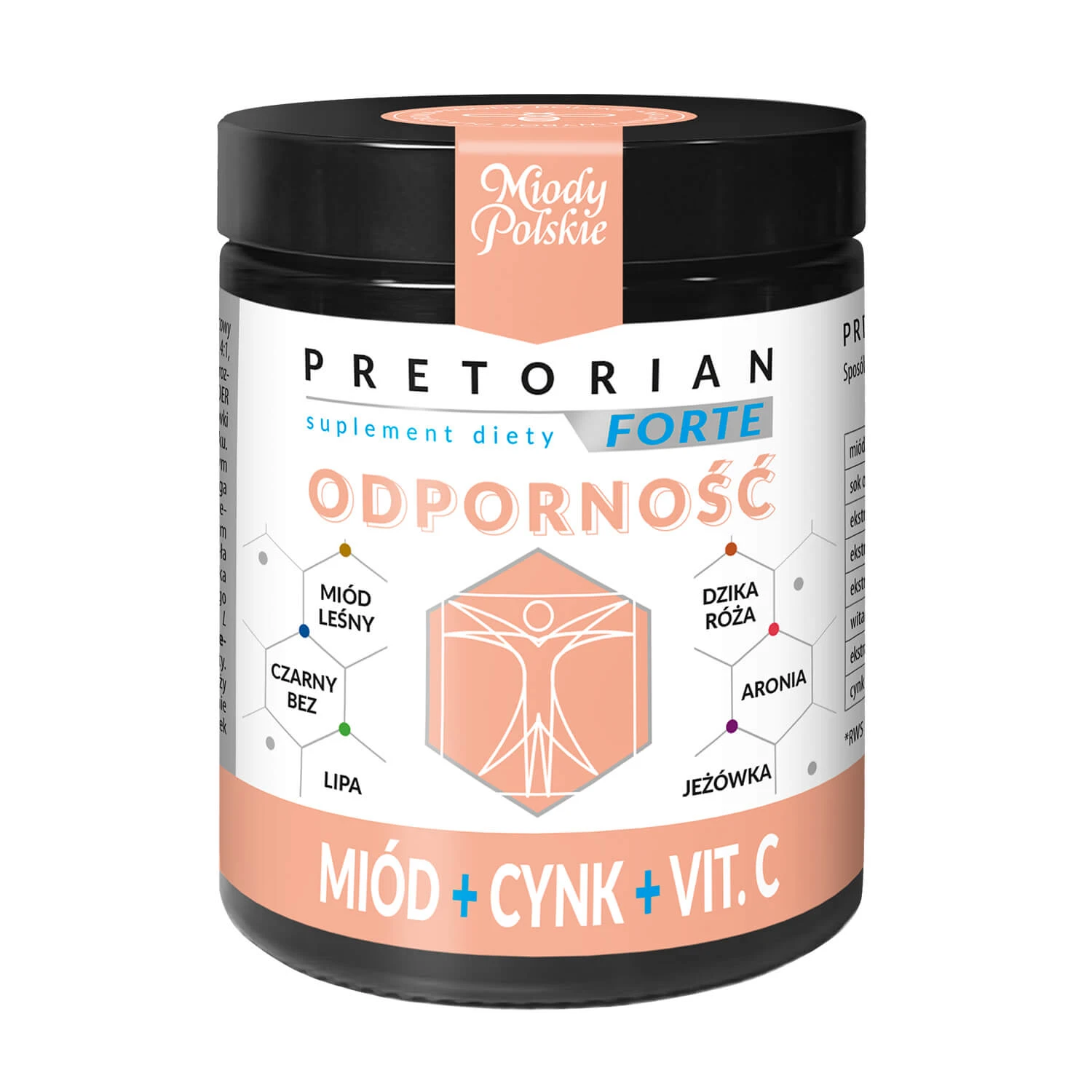 Poolse honing Pretorian Forte Odporność, 240 g
