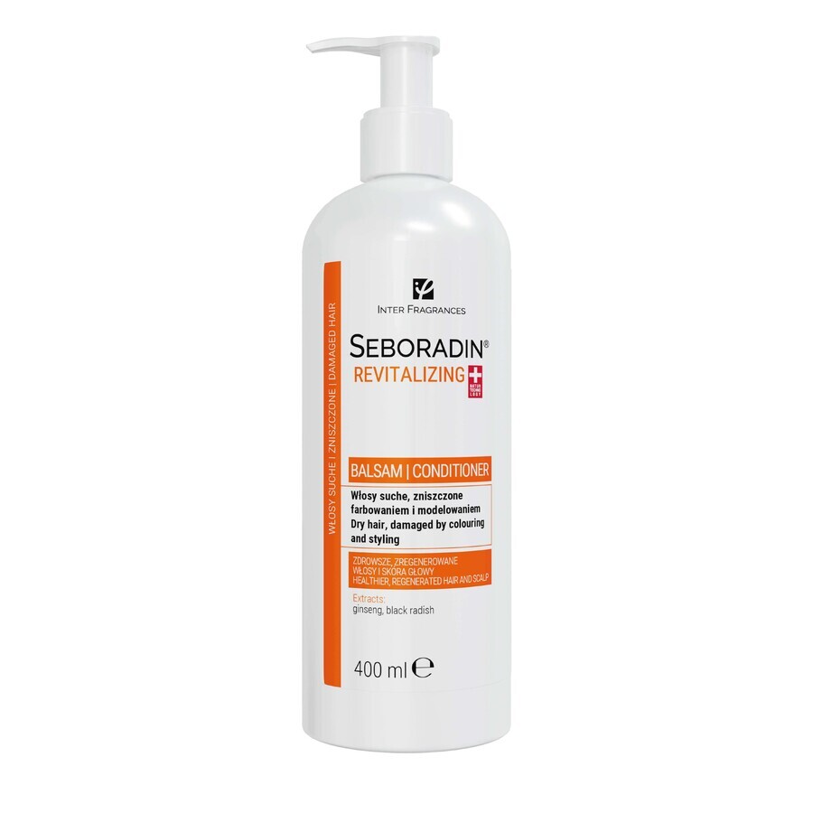 Seboradin Revitalizing, revitalizing conditioner for dry hair, damaged by coloring and styling, 400 ml